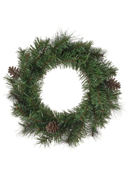 Artificial wreath, in/outdoor pine cone, 45 cm