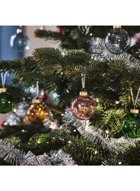 Tree ornament, bauble glass/mixed colours, 6 cm