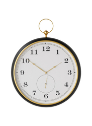 Wall clock, black, 46 cm