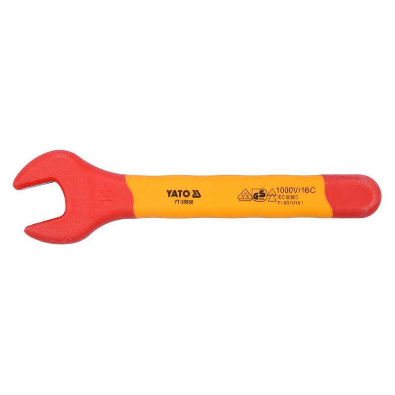 

YATO Insulated Open End Wrench 14mm VDE-1000V YT-20958