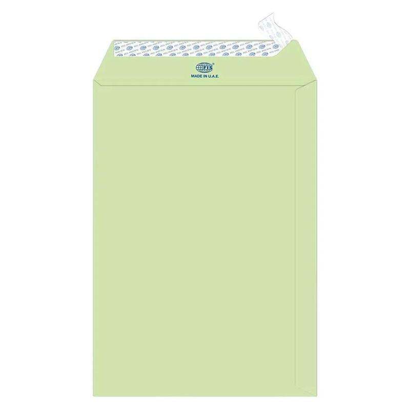 

Generic FIS Color Envelopes Peel & Seal, Pastel Colors, Pack of 50 Pcs. Green Color, 10 x 7 Inch, 80 GSM - FSEC8033PG50