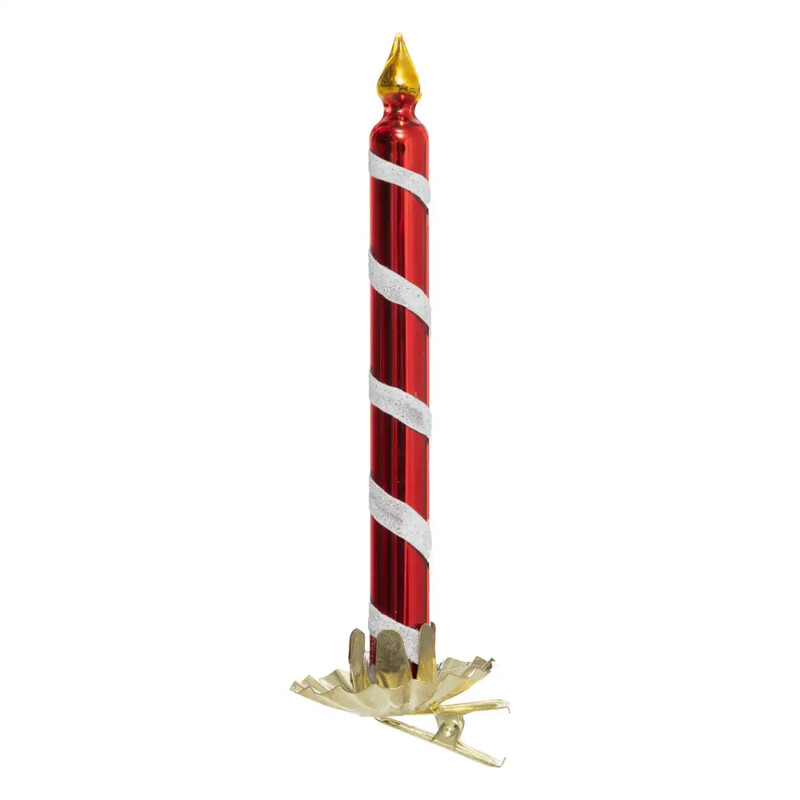 

Generic Christmas Atmosphera Glass Candle on Clip (4.6 x 4.2 x 14.5 cm, Red)