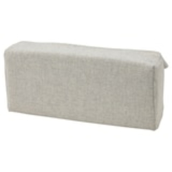 Lumbar Cushion Beige 32X14.5X6.5cm