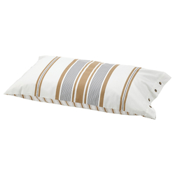 Pillowcase White/Brown/Striped 50X80cm