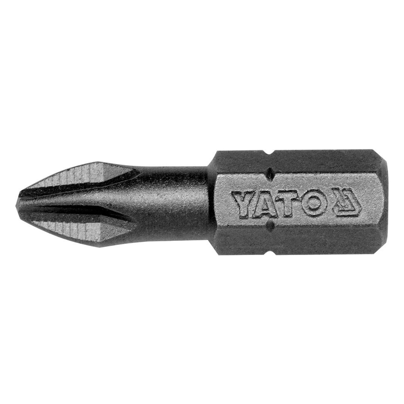 YATO Screwdriver Bit 1/4"x25mm Cross PH2 50pcs/Box YT-7808 (99209)