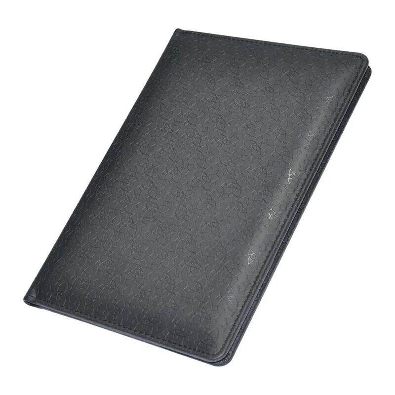 

Generic FIS Executive Bill Folder Black Color, Italian PU with Magnet Flap 150X245mm - FSCLBFBKD5