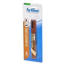 Artline Furniture Marker, 95 Walnut, Blister Pack - ARMK95WAL-BP