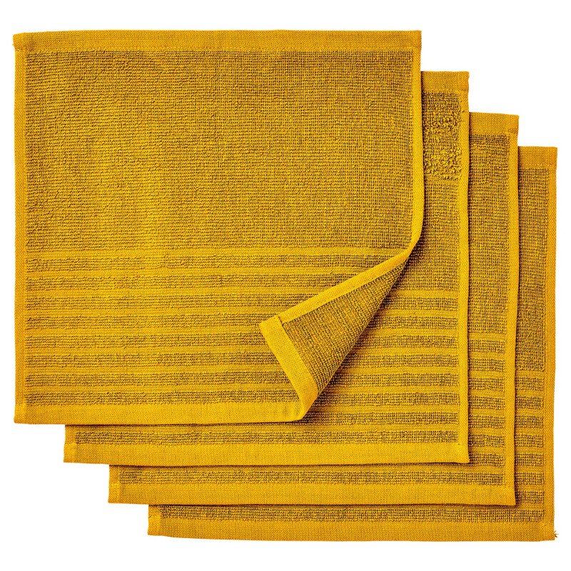 Washcloth Golden-Yellow 30X30cm