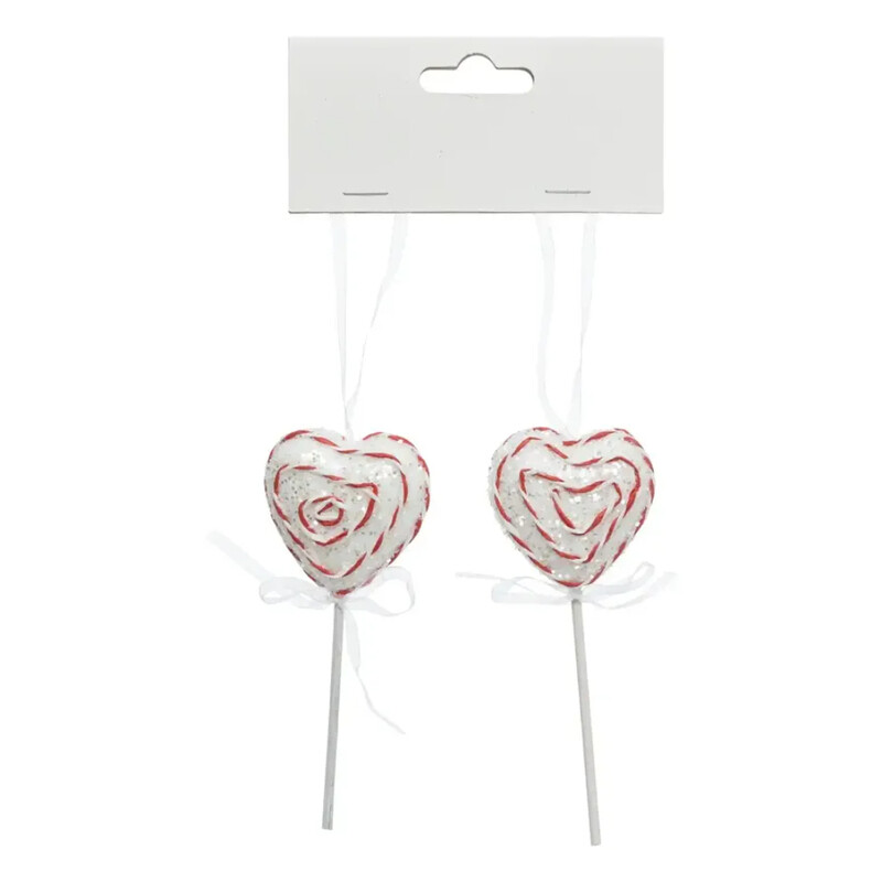 

Generic Christmas Atmosphera Lollipop Heart Tree Decor (11 cm, 2 Pc.)