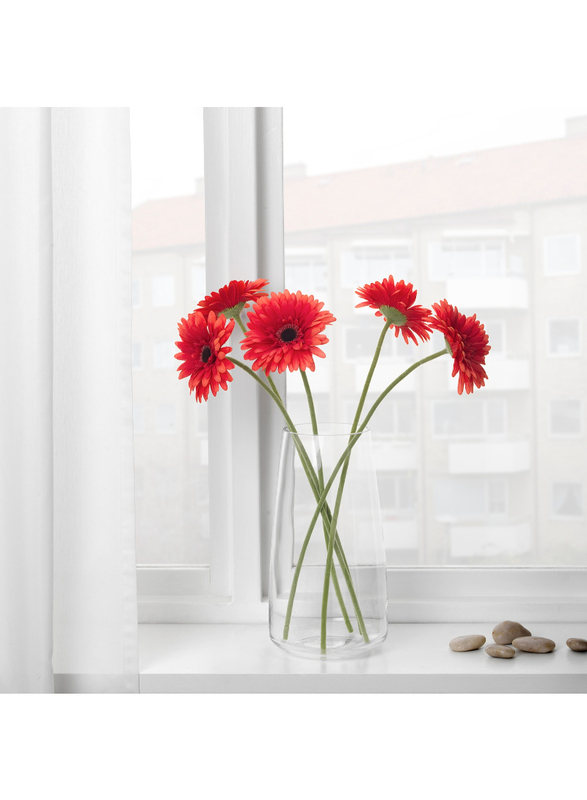 Artificial flower, Gerbera/red, 50 cm