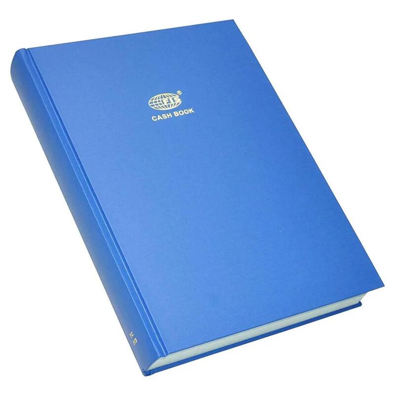 FIS Cash Book, Azure Laid Ledger Paper, FS (210 x 330 mm) Size, 5 Quire - FSACCTC5Q73