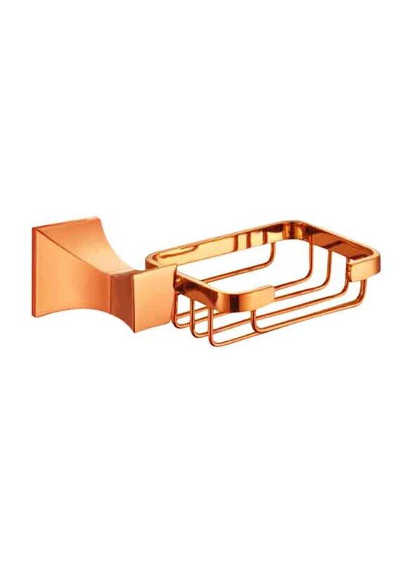 

D & N Modern Wall Mounted Coated Brass Soap Holder, Rose Gold