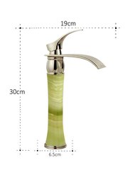 D & N Single Handle Single Hole Minimalist Bathroom Wash Basin Faucet Sink Mixer Taps with Cover Lead, 30cm, Chrome