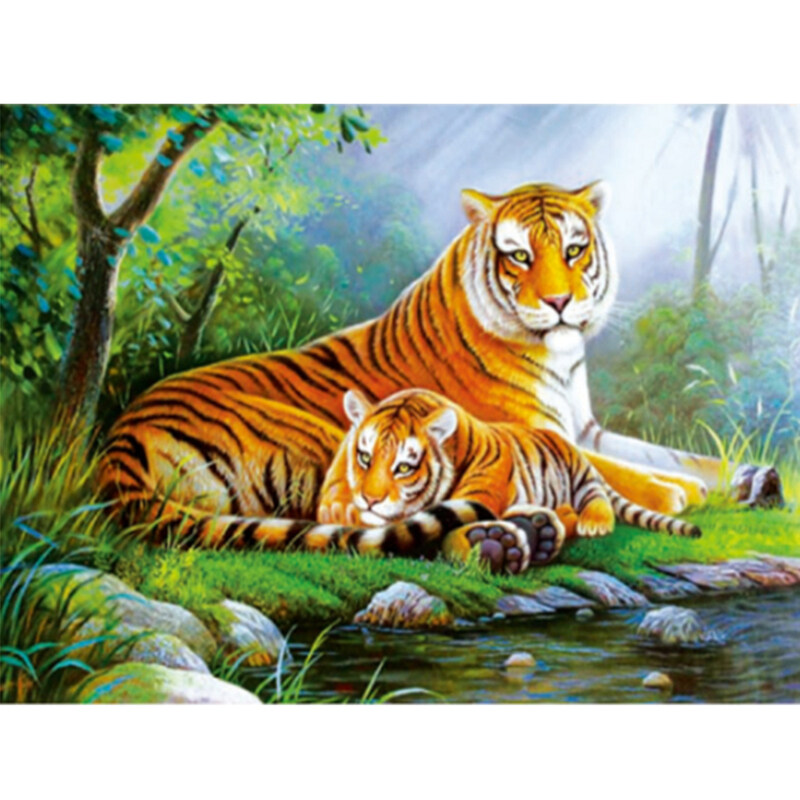

Generic Wild Tiger in the Forest - Playful Puzzle Fun for Kids