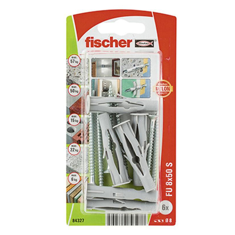 

Fischer FU Plug FU 8x50 K 10Pcs 45462/53284