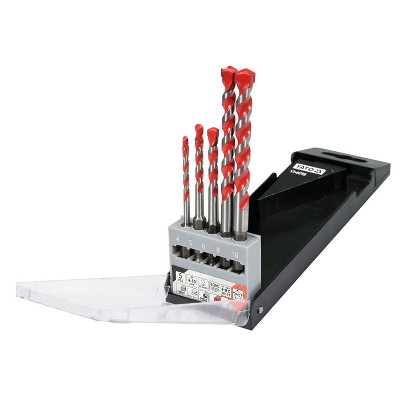 

YATO Universal Drill Bit Set 4-10mm 5pcs YT-44789