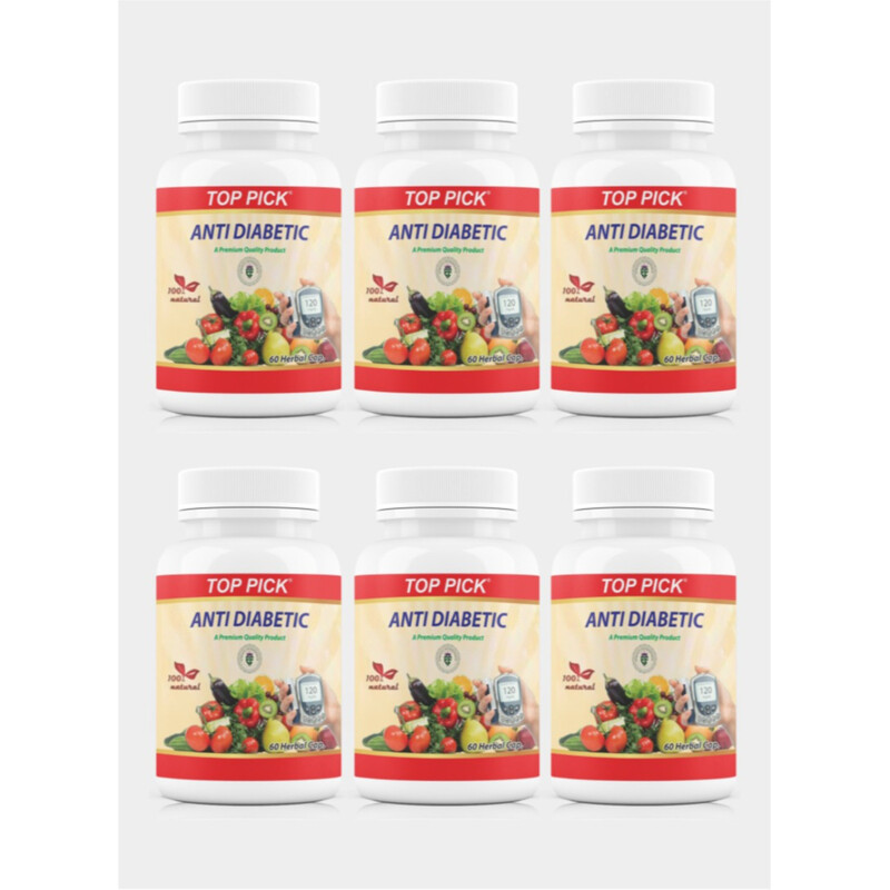 

Top Pick Anti Diabetic 60 Herbal Capsules Pack of 6