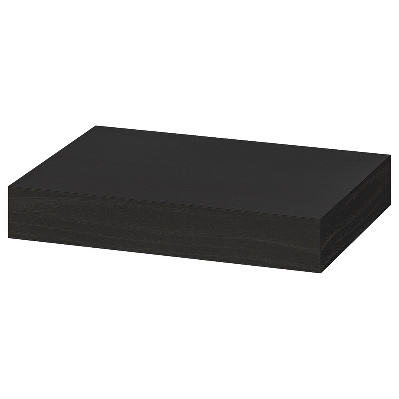 

Generic Wall Shelf Black-Brown 30X26cm