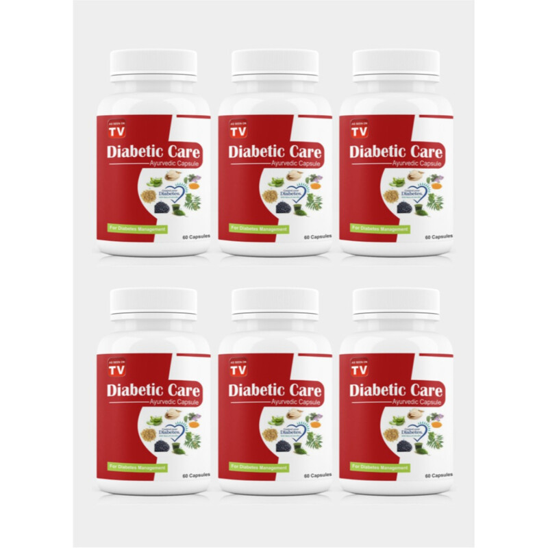 

AS SEEN ON TV Captain Fitness Diabetic Care Ayurvedic Capsules Pack of 6