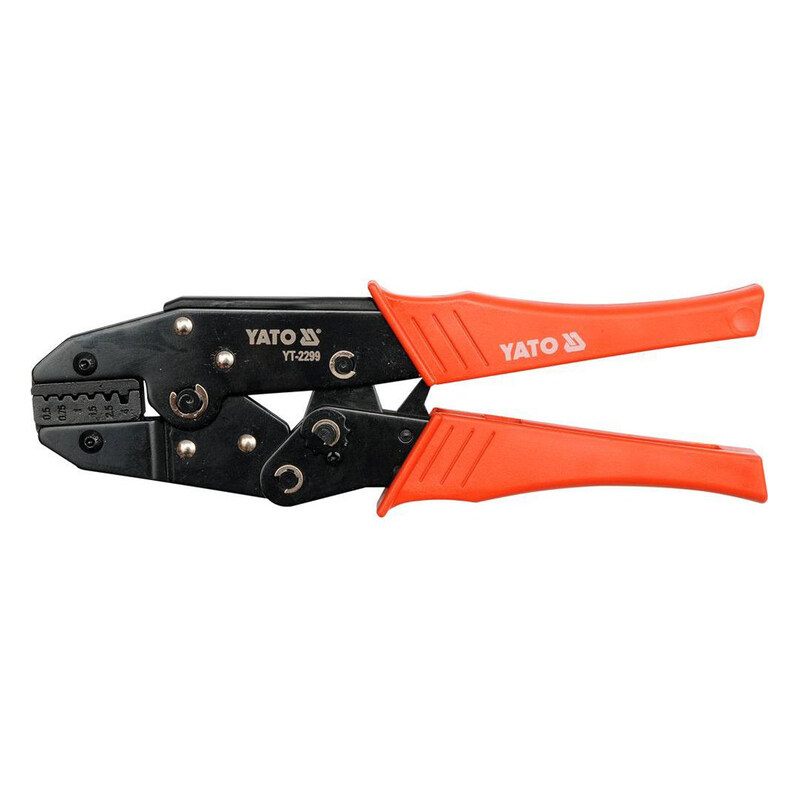 

YATO Ratchet Crimping Pliers 22-12AWG 0.5-4MM2 YT-2299