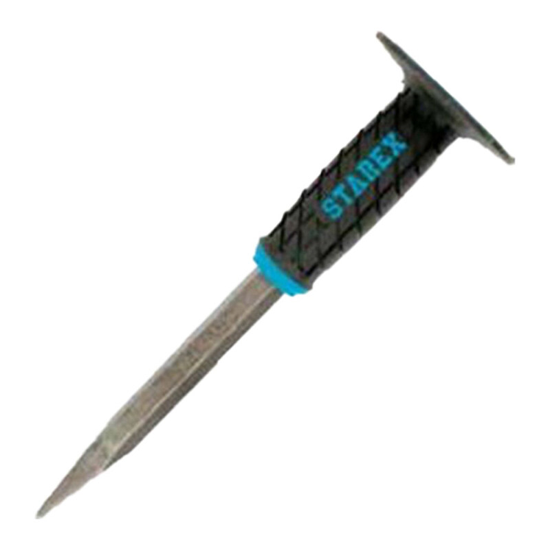 

Starex Chisel Stoning 14"(350mm)x18mm Pointed Sandy Finish CRV Grey Grip