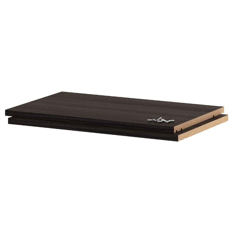 

Generic Shelf Wood Effect Black 60X37cm