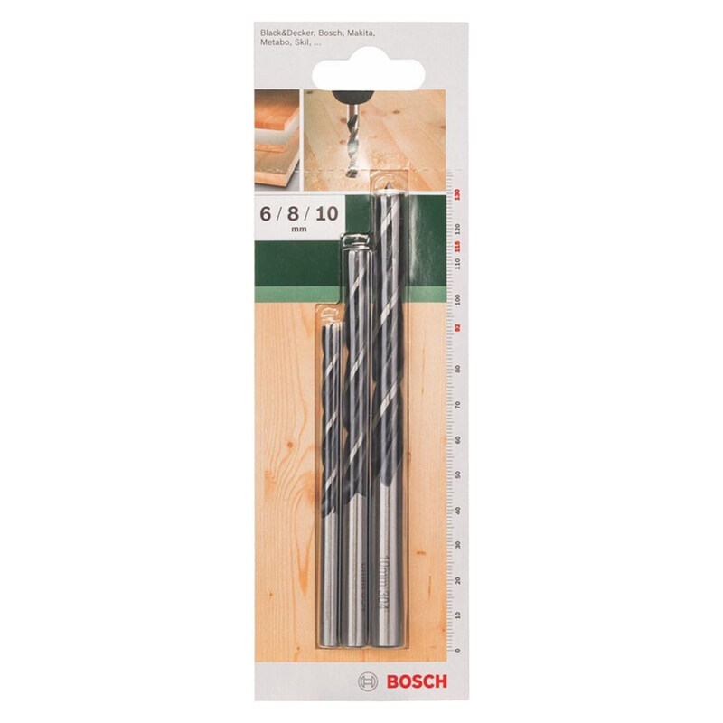 

Bosch 2609255308 Wood Drill Bit Set (3 Pieces) - Cylindrical