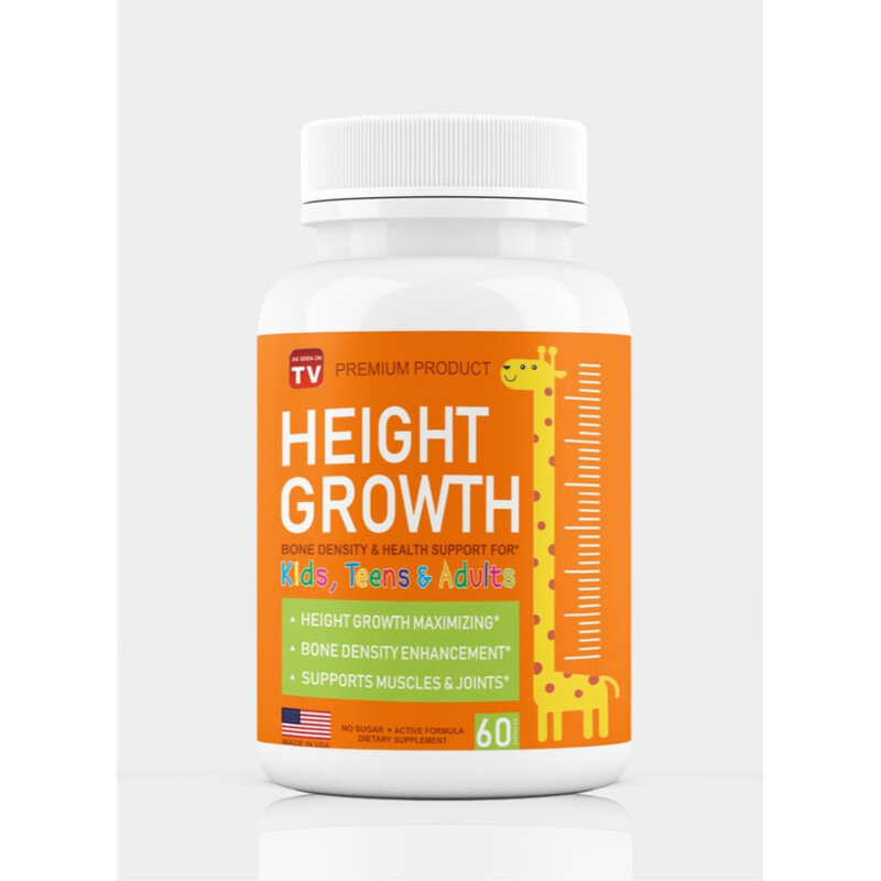 

AS SEEN ON TV Heigth Growth Kids, Teens & Adults Supports Muscles & Joints 60 Capsules