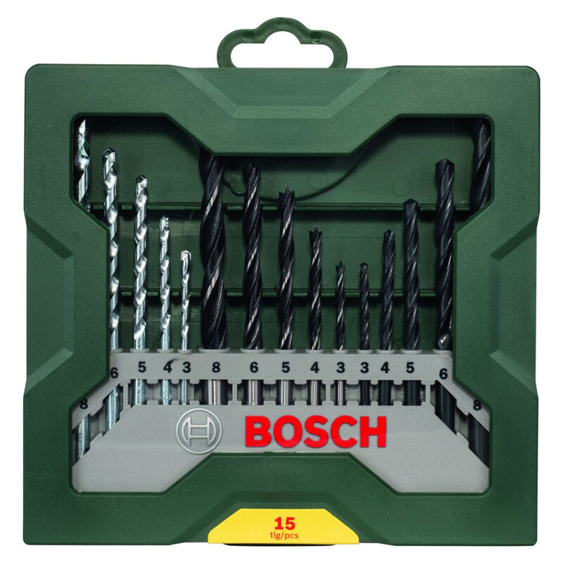 

Bosch Power Tool Acc Set X-Line Assorted Drill Bits 15Pcs 2607019675