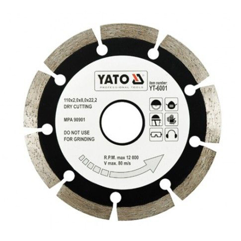 

YATO Diamond Blade Segmented-HS 110x1.8x22.2mm YT-6001