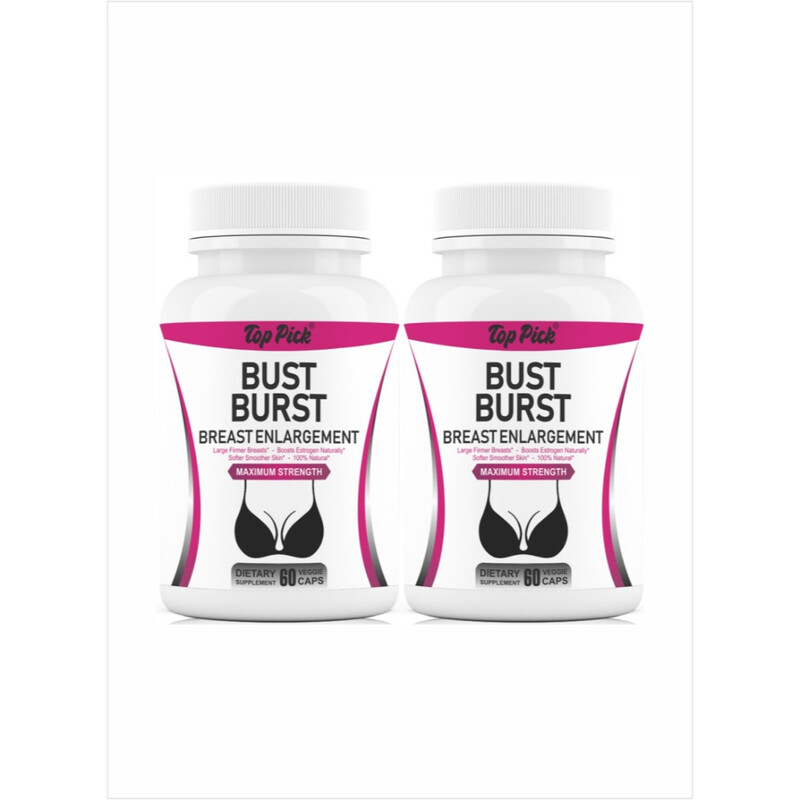 

Top Pick Bust Burst Bust Enhancer with Maximum Strength 60 veggies Pack of 2