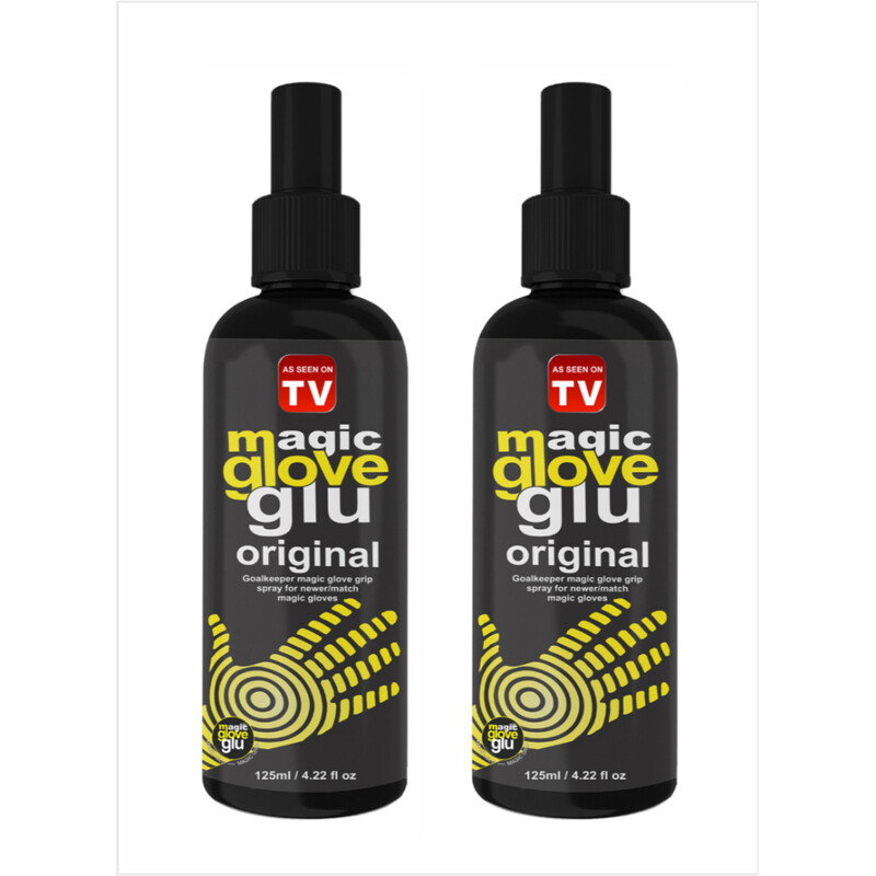 

AS SEEN ON TV Magic Gloveglu Original Goalkeeper Glove Grip Spray For New/Match goalkeeper gloves 125ml Pack Of 2