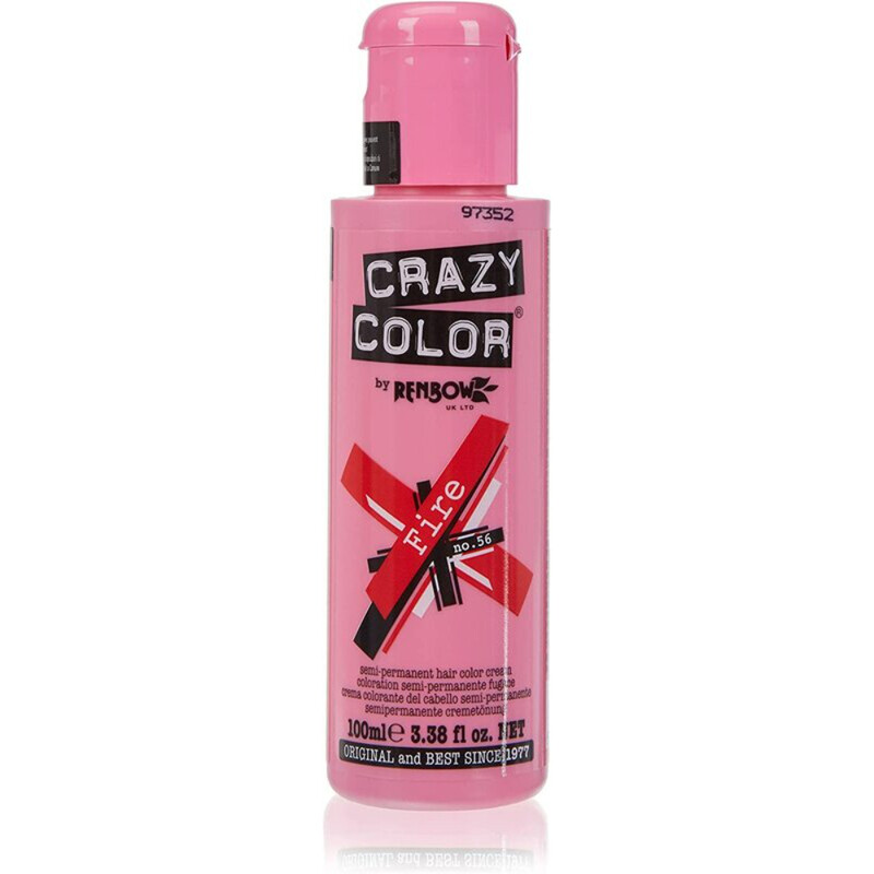 

Generic Renbow Crazy Color Semi Permanent Hair Dye Colour Cream, Fire 56, 100ml