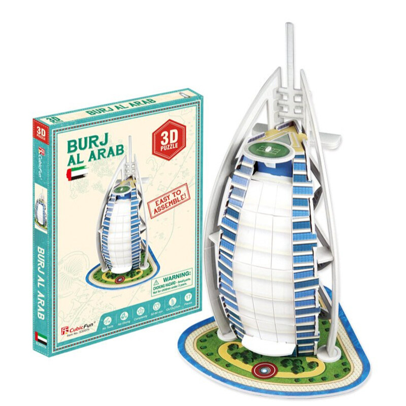

Generic CubicFun Burj Al Arab 3D Puzzle- 17Pieces
