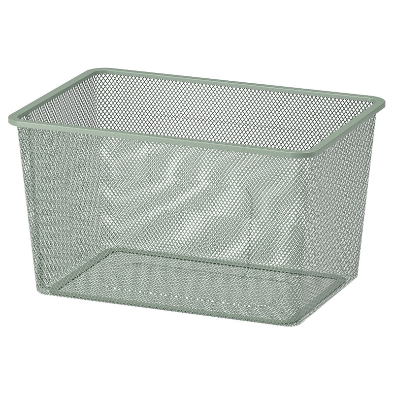 

Generic Mesh Storage Box Light Green-Grey 42X30X23cm