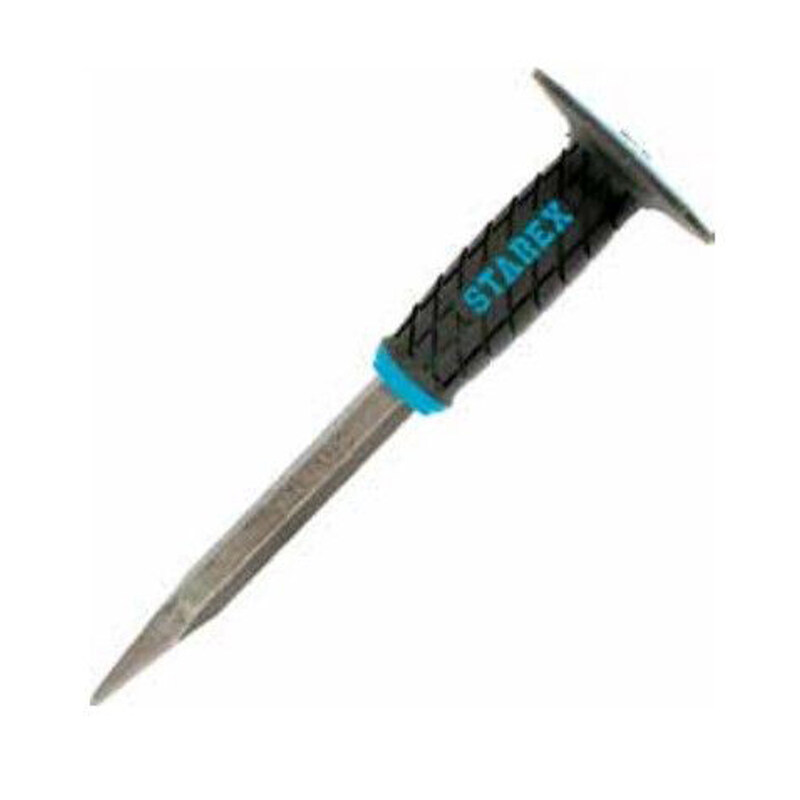 

Starex Chisel Stoning 10"(250mm)x18mm Pointed Sandy Finish CRV Grey Grip