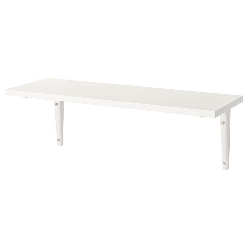 

Generic Wall Shelf White/White 59X20cm