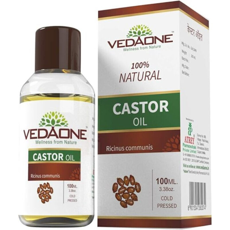 

Generic Vedaone 100% Pure Natural Cold Pressed Castor Oil 100ml - For Hair Growth and Skin Care