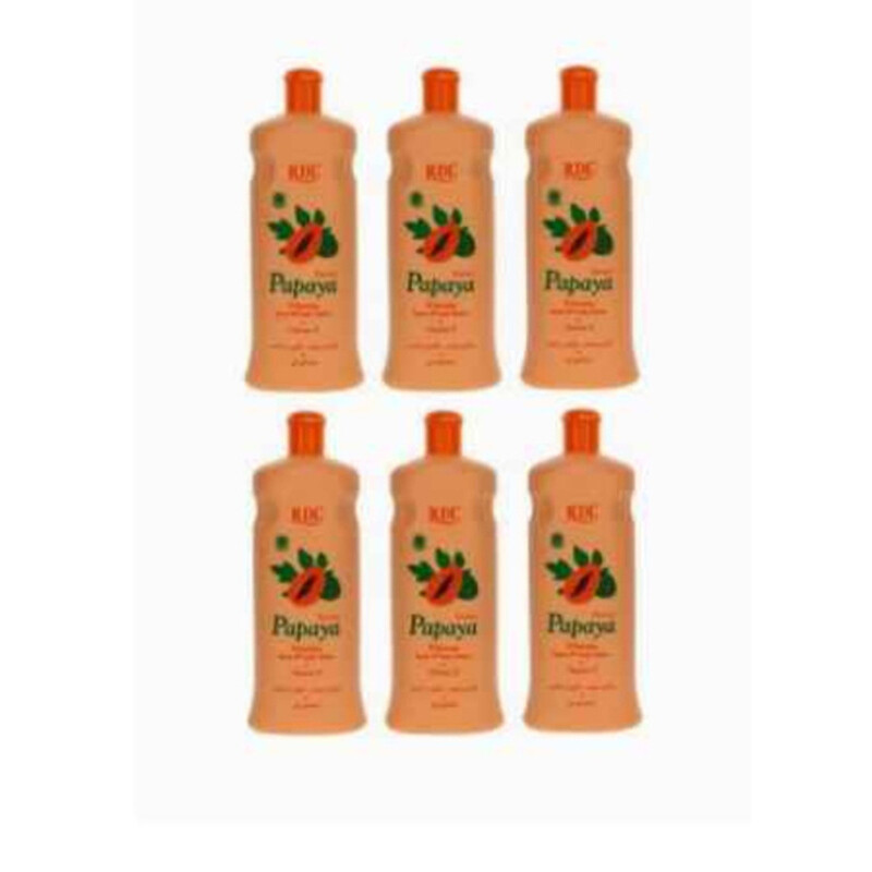 

Generic RDL Vitamin E Extract Papaya Whitening Hand & Body Lotion, 6 x 600ml