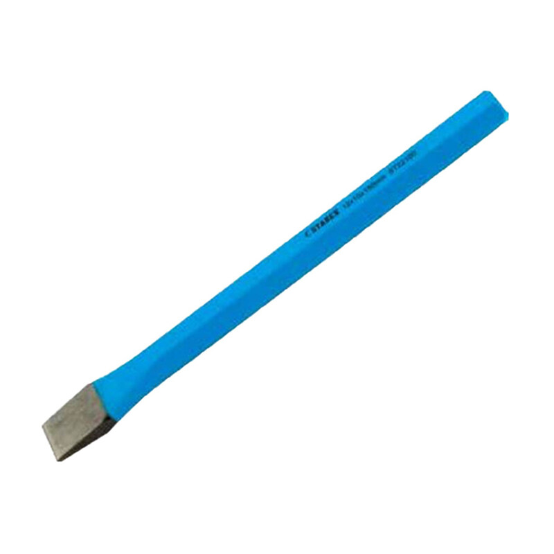 

Starex Cold Chisel Flat 10mmx8mmx140mm Blue Painted Skin Card Packing
