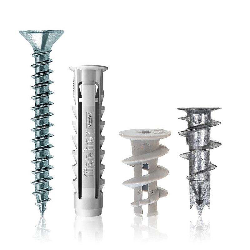 

Fischer FIXTAINER - UX + SX + GK Plugs + Screws Various Sizes 240pcs 534092