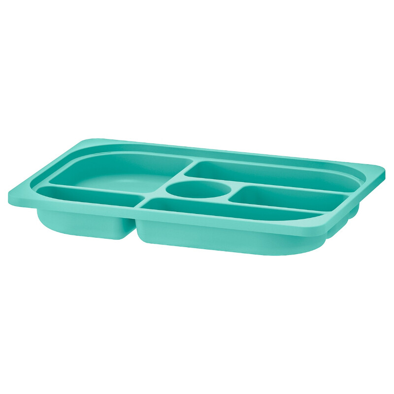 

Generic Storage Tray With Compartments Turquoise 42X30X5cm