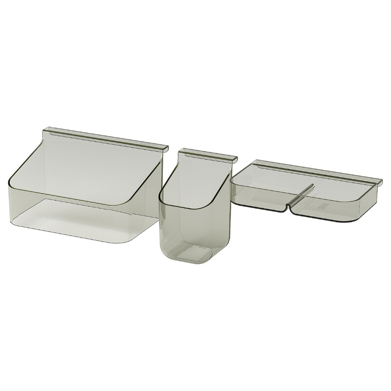 

Generic Drawer Organisers Set Of 3 Grey