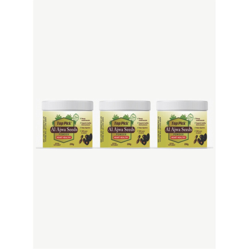 

Top Pick Al Ajwa Seeds Powder 250gram Pack of 3