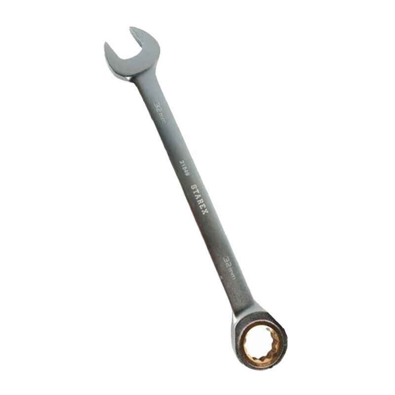 

Starex Ratchet Combination Spanner 32mm CRV Plastic Card Black Nickl Finsh
