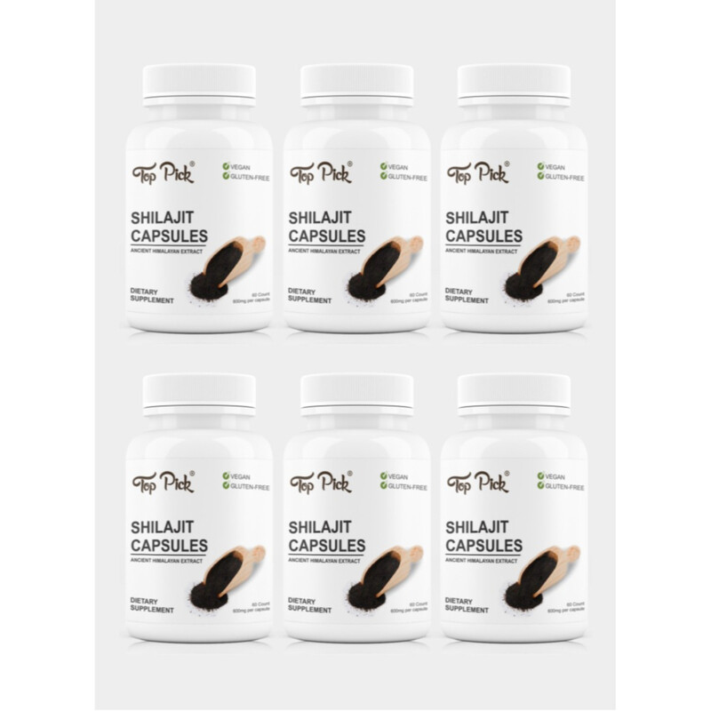

Top Pick Shilajit Capsules Ancient Himalayan Extract Pack of 6
