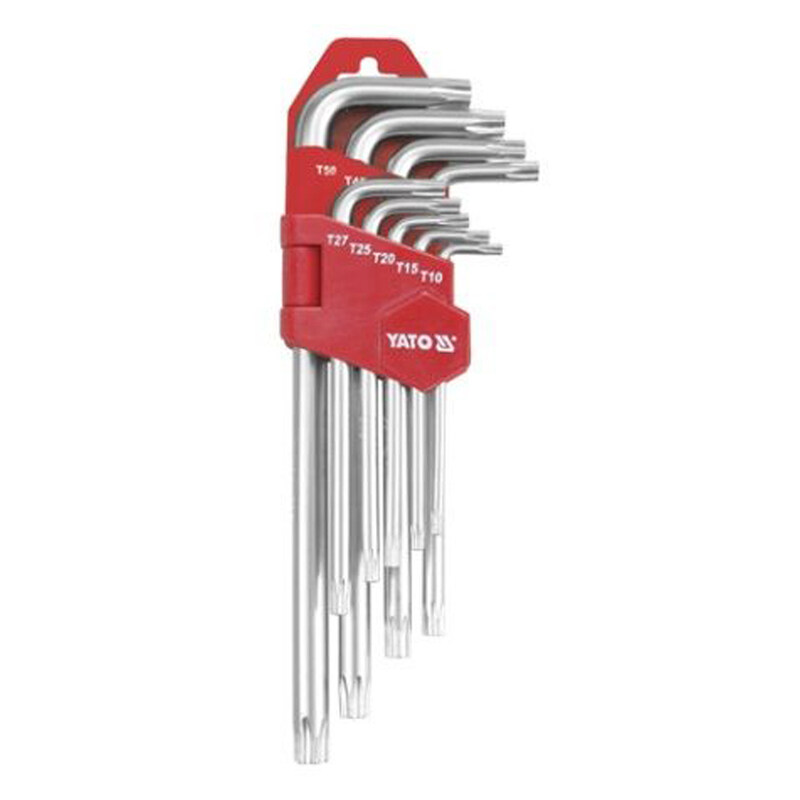 

YATO Torx Key 9Pcs T10 - T50 Long Cr-V YT-0512