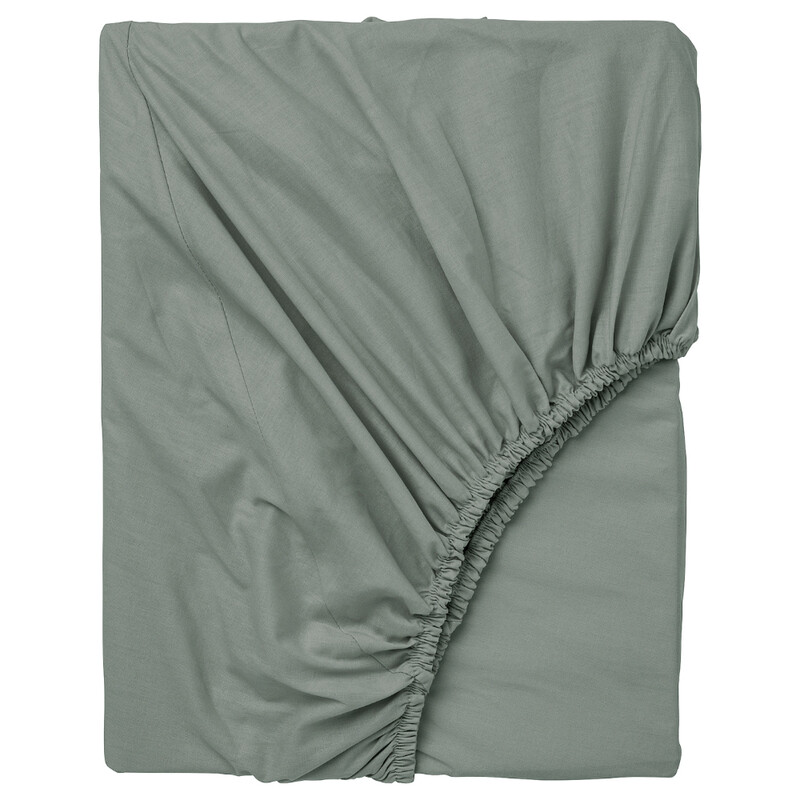 

Generic Fitted Sheet Grey-Green 140X200cm