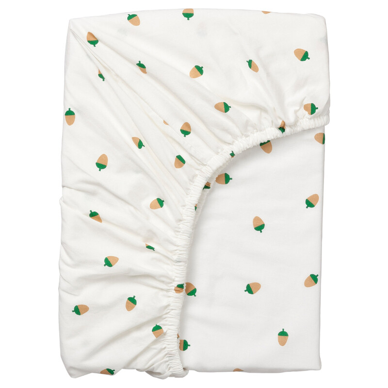 

Generic Fitted Sheet Acorn Pattern/Multicolour 90X200cm