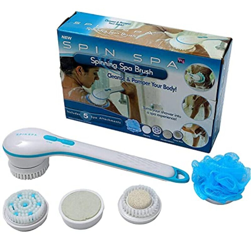 

Generic Spin Spa Shower Massager Spinning Spa Brush Set, 5-Piece